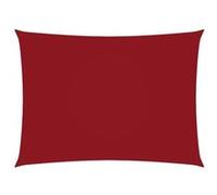 vidaXL Voile de parasol Tissu Oxford rectangulaire 6x8 m Rouge Rouge G