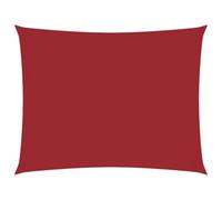vidaXL Voile de Parasol Tissu Oxford rectangulaire 6x8 m Rouge, Voile de Parasol, bâche de Parasol, écran Solaire, voiles de Parasol