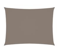 vidaXL Voile de parasol Tissu Oxford rectangulaire 6x8 m Taupe