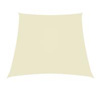 Voile de Parasol Tissu Oxford Trapèze 3/5x4 m Beige Ombrage Store vidaXL