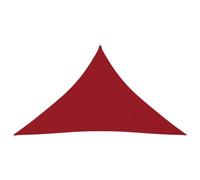 Vidaxl Voile De Parasol Tissu Oxford Triangulaire 2,5x2,5x3,5 M Rouge Rouge