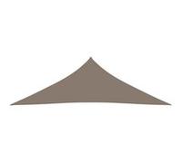 vidaXL Voile de parasol tissu oxford triangulaire 2,5x2,5x3,5 m taupe Taupe G