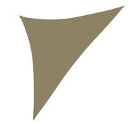 Vidaxl Voile De Parasol Tissu Oxford Triangulaire 3,5x3,5x4,9 M Beige Beige