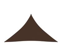 Vidaxl Voile De Parasol Tissu Oxford Triangulaire 3,5x3,5x4,9 M Marron