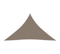 vidaXL Voile de parasol tissu oxford triangulaire 3,5x3,5x4,9 m taupe Taupe G
