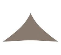 vidaXL Voile de parasol tissu oxford triangulaire 3,5x3,5x4,9 m taupe Taupe G