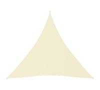 Voile de parasol tissu oxford triangulaire 3x3x3 m crème
