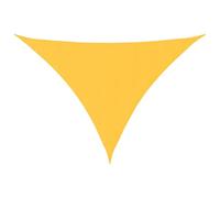 vidaXL Voile de Parasol Tissu Oxford Triangulaire 3x4x4 m Jaune, Voile de Parasol, bâche de Parasol, écran Solaire, voiles de Parasol