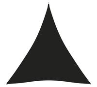 Vidaxl Voile De Parasol Tissu Oxford Triangulaire 3x4x4 M Noir Noir