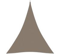 vidaXL Voile de parasol Tissu Oxford triangulaire 3x4x4 m Taupe Gris G
