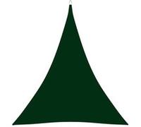 vidaXL Voile de parasol Tissu Oxford triangulaire 3x4x4 m Vert foncé Vert G