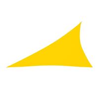 Vidaxl Voile De Parasol Tissu Oxford Triangulaire 3x4x5 M Jaune Jaune