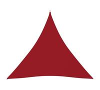 Vidaxl Voile De Parasol Tissu Oxford Triangulaire 4,5x4,5x4,5 M Rouge Rouge