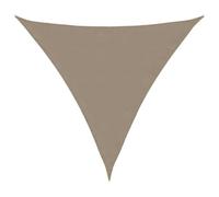 vidaXL Voile d'ombrage triangulaire en tissu Oxford 4,5x4,5x4,5 m Taupe