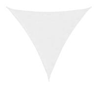 vidaXL Voile d'ombrage triangulaire Tissu Oxford 4x4x4 m Blanc