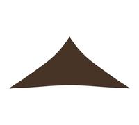 Vidaxl Voile De Parasol Tissu Oxford Triangulaire 4x4x4 M Marron