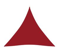 Vidaxl Voile De Parasol Tissu Oxford Triangulaire 4x4x4 M Rouge Rouge