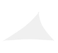 vidaXL Voile d'ombrage 135294 Triangulaire 4x5x6,4 m Tissu Oxford Blanc