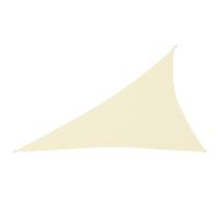 Vidaxl Voile De Parasol Tissu Oxford Triangulaire 4x5x6,4 M Crème
