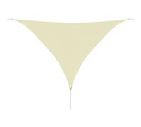 Parasol En Tissu Oxford Triangulaire 5x5x5 M Crème Vidaxl Vidaxl
