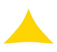 Vidaxl Voile De Parasol Tissu Oxford Triangulaire 5x5x5 M Jaune Jaune
