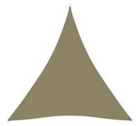 vidaXL Voile de parasol Tissu Oxford triangulaire 5x6x6 m beige Beige G