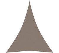vidaXL Voile de parasol Tissu Oxford triangulaire 5x6x6 m Taupe Taupe G