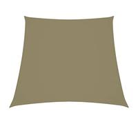 vidaXL Voile de Parasol Voile d'Ombrage Ecran Solaire de Jardin Store de Patio Terrasse Balcon Extérieur Tissu Oxford Trapèze 2/4x3 m Beige