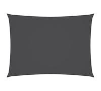 vidaXL Voile de Parasol Voile d'Ombrage Ecran Solaire de Jardin Store de Patio Terrasse Balcon Extérieur Tissu Oxford Rectangulaire 3x4,5 m Anthracite