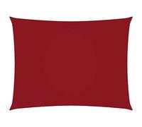 vidaXL Voile de Parasol Voile d'Ombrage Ecran Solaire de Jardin Store de Patio Terrasse Balcon Extérieur Tissu Oxford Rectangulaire 3x4,5 m Rouge