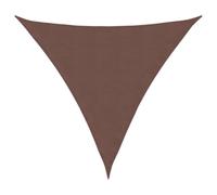 vidaXL Voile de Parasol Voile d'Ombrage Ecran Solaire de Jardin Store de Patio Terrasse Balcon Extérieur Tissu Oxford Triangulaire 4x4x4 m Marron
