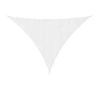 vidaXL Voile de Parasol Voile d'Ombrage Ecran Solaire de Jardin Store de Patio Terrasse Balcon Extérieur Tissu Oxford Triangulaire 4x5x6,4 m Blanc