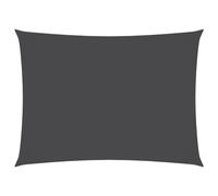 vidaXL Voile de Parasol Voile d'Ombrage Ecran Solaire de Jardin Store de Patio Terrasse Balcon Extérieur Tissu Oxford Rectangulaire 3x5 m Anthracite