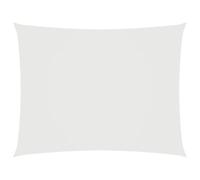 vidaXL Voile de Parasol Voile d'Ombrage Ecran Solaire de Jardin Store de Patio Terrasse Balcon Extérieur Tissu Oxford Rectangulaire 3x5 m Blanc