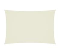 vidaXL Voile de Parasol Voile d'Ombrage Ecran Solaire de Jardin Store de Patio Terrasse Balcon Extérieur Tissu Oxford Rectangulaire 3x5 m Crème