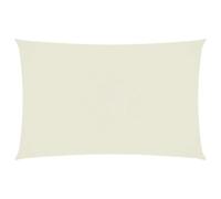 vidaXL Voile de Parasol Voile d'Ombrage Ecran Solaire de Jardin Store de Patio Terrasse Balcon Extérieur Tissu Oxford Rectangulaire 4x7 m Crème