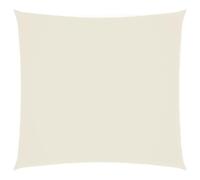 vidaXL Voile de Parasol Voile d'Ombrage Ecran Solaire de Jardin Store de Patio Terrasse Balcon Extérieur Tissu Oxford Carré 3x3 m Crème