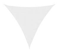 vidaXL Voile de Parasol Voile d'Ombrage Ecran Solaire de Jardin Store de Patio Terrasse Balcon Extérieur Tissu Oxford Triangulaire 4x4x4 m Blanc