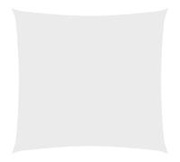 vidaXL Voile de Parasol Voile d'Ombrage Ecran Solaire de Jardin Store de Patio Terrasse Balcon Extérieur Tissu Oxford Carré 3,6x3,6 m Blanc