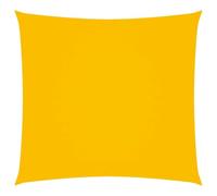 vidaXL Voile de Parasol Voile d'Ombrage Ecran Solaire de Jardin Store de Patio Terrasse Balcon Extérieur Tissu Oxford Carré 6x6 m Jaune