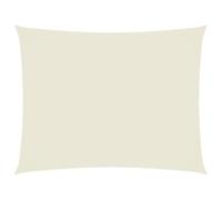 vidaXL Voile de Parasol Voile d'Ombrage Ecran Solaire de Jardin Store de Patio Terrasse Balcon Extérieur Tissu Oxford Rectangulaire 2,5x3,5 m Crème