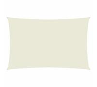 vidaXL Voile de Parasol Voile d'Ombrage Ecran Solaire de Jardin Store de Patio Terrasse Balcon Extérieur Tissu Oxford Rectangulaire 2x5 m Crème