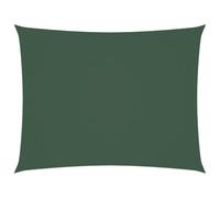 vidaXL Voile de Parasol Voile d'Ombrage Ecran Solaire de Jardin Store de Patio Terrasse Balcon Extérieur Tissu Oxford Rectangulaire 2,5x4 m Vert Foncé