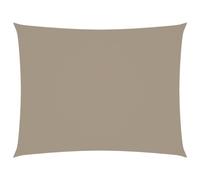 vidaXL Voile de Parasol Voile d'Ombrage Ecran Solaire de Jardin Store de Patio Terrasse Balcon Extérieur Tissu Oxford Rectangulaire 2,5x3,5 m Taupe