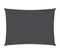 vidaXL Voile de Parasol Voile d'Ombrage Ecran Solaire de Jardin Store de Patio Terrasse Balcon Extérieur Tissu Oxford Rectangulaire 3x4,5 m Anthracite