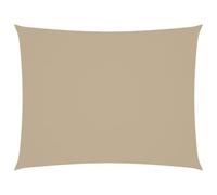 vidaXL Voile de Parasol Voile d'Ombrage Ecran Solaire de Jardin Store de Patio Terrasse Balcon Extérieur Tissu Oxford Rectangulaire 4x5 m Beige
