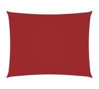 vidaXL Voile de Parasol Voile d'Ombrage Ecran Solaire de Jardin Store de Patio Terrasse Balcon Extérieur Tissu Oxford Rectangulaire 3,5x4,5 m Rouge