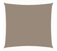 vidaXL Voile de Parasol Voile d'Ombrage Ecran Solaire de Jardin Store de Patio Terrasse Balcon Extérieur Tissu Oxford Carré 2x2 m Taupe