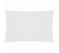 vidaXL Voile de Parasol Voile d'Ombrage Ecran Solaire de Jardin Store de Patio Terrasse Balcon Extérieur Tissu Oxford Rectangulaire 2x5 m Blanc