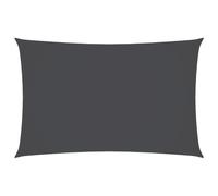 vidaXL Voile de Parasol Voile d'Ombrage Ecran Solaire de Jardin Store de Patio Terrasse Balcon Extérieur Tissu Oxford Rectangulaire 3x6 m Anthracite